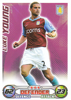 Luke Young Aston Villa 2008/09 Topps Match Attax #26